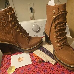 Tory Burch Brown Leather Women's Boots Size 9
